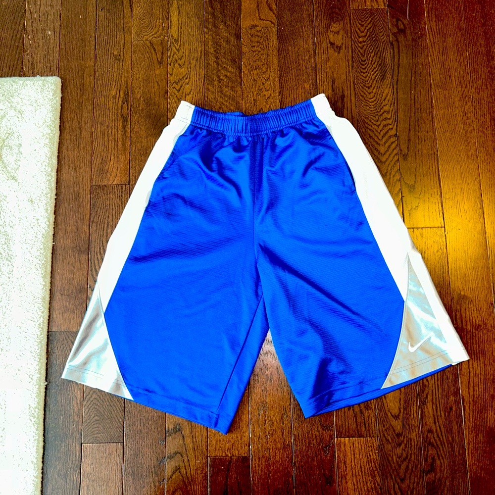 Nike Dri-fit Blue and White Mens XL Shorts